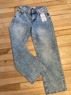 New Stonewashed Wide Leg Jeans